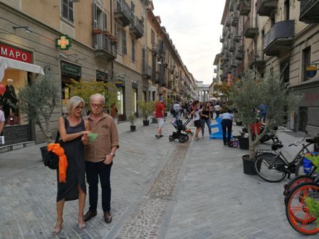 Inaugurazione della via pedonalizzata lo scorso settembre