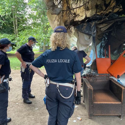 polizia municipale a parco sempione
