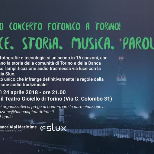 Teatro Gioiello: arriva il primo concerto fotonico a Torino