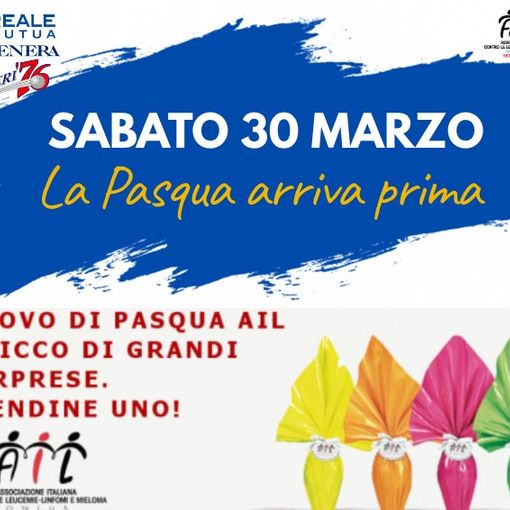 Reale Mutua Fenera Chieri ’76 e AIL Torino per regalare la Pasqua ai bimbi biancoblù