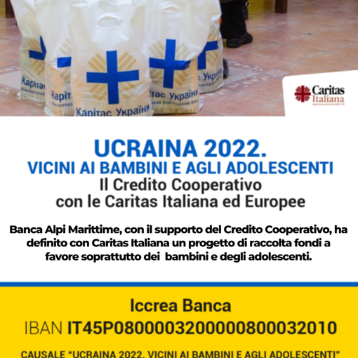 Banca Alpi Marittime vicina ai bambini e agli adolescenti dell’Ucraina