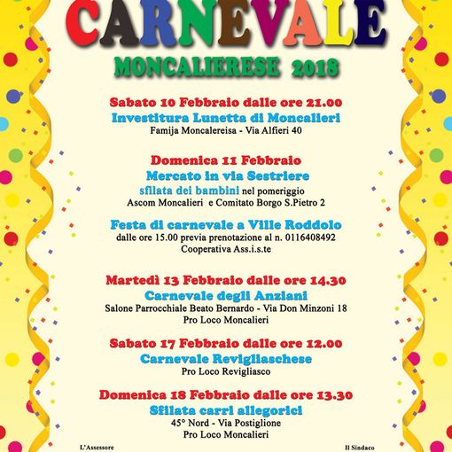 Moncalieri, oggi la grande festa di Carnevale in via Sestriere