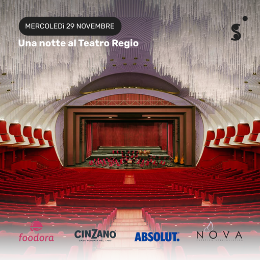 Il 29 novembre la serata evento &quot;Una Notte al Regio&quot;