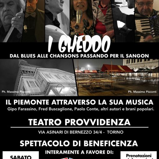 Musiche e suggestioni del Piemonte per fare del bene al teatro Provvidenza