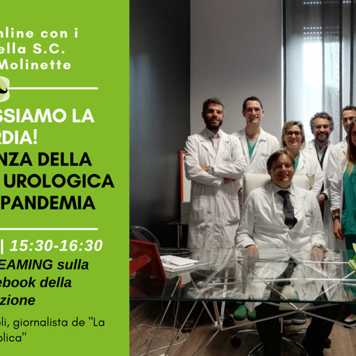 Domani &quot;Non abbassiamo la guardia&quot;: incontro sulla prevenzione urologica in tempi di pandemia