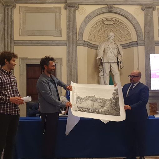 La consegna del premio, ieri a Roma