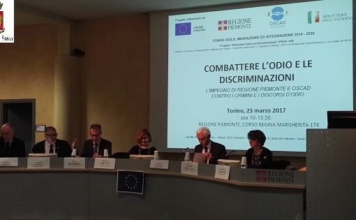 Oscad e Regione Piemonte insieme contro i crimini d'odio