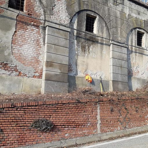Parco di Villa Genero, lavori di consolidamento del muro di cinta