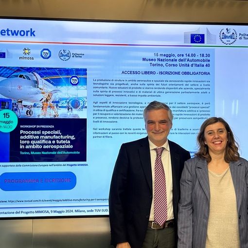 Con il progetto Mimosa una nuova era nell'aviazione con il Politecnico e TÜV Italia