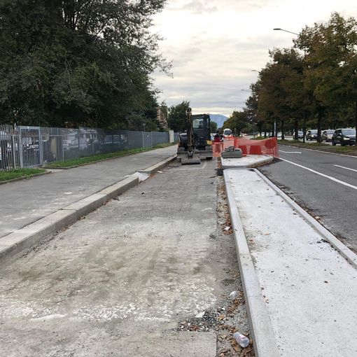 La pista ciclabile di corso Ferrara