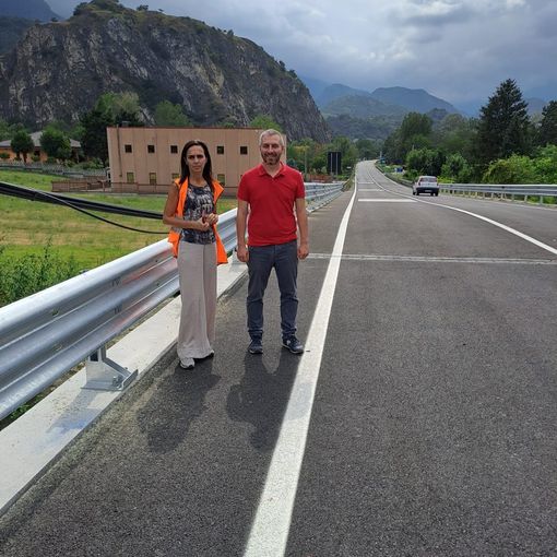 Susa, aperto al transito il nuovo ponte sul Rio Scaglione