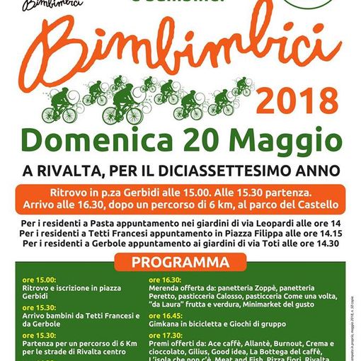 Rivalta: diciassettesima edizione della Bimbimbici