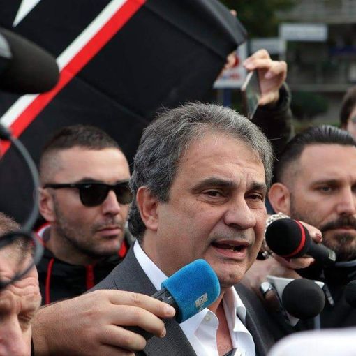 Il leader di Forza Nuova Fiore a Torino per protestare contro il club Bilderberg