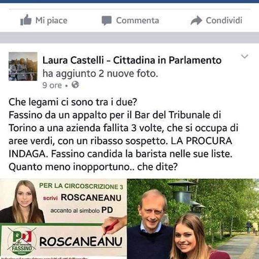 Le offese sul web costano una querela per diffamazione alla 5 Stelle Laura Castelli e ad altre 39 persone