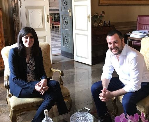Chiara Appendino e Matteo Salvini