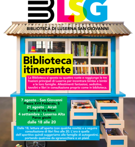 La Biblioteca di Luserna San Giovanni diventa itinerante