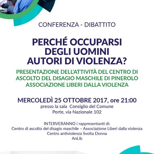 Due appuntamenti per conoscere &quot;Liberi dalla violenza&quot; nel Pinerolese