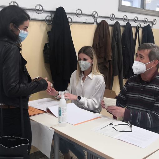 Valentina Sganga, oggi al momento del voto