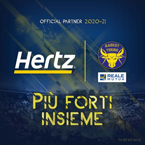 Hertz Italia è il nuovo compagno di viaggio per la Reale Mutua Basket Torino