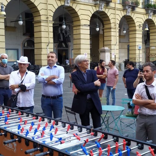 Stefano Lo Russo e Angelo D'Orsi agli Europei di calciobalilla