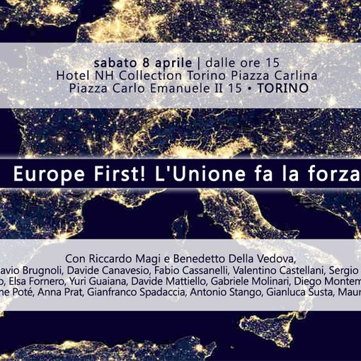 Radicali: Europe First! Domani appuntamento a Torino