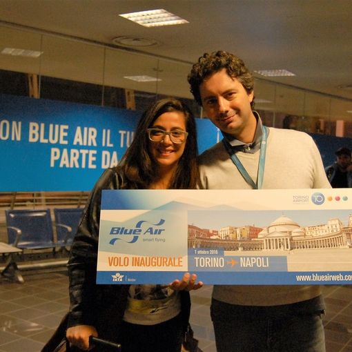 Blue Air inaugura il nuovo collegamento aereo tra le città di Torino e Napoli