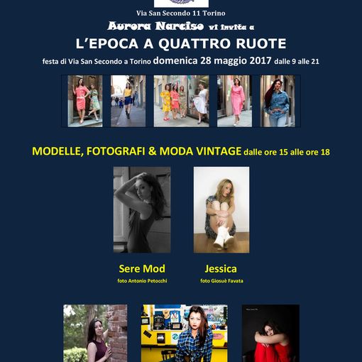 Torino, modelle fotografi e moda vintage in via San Secondo