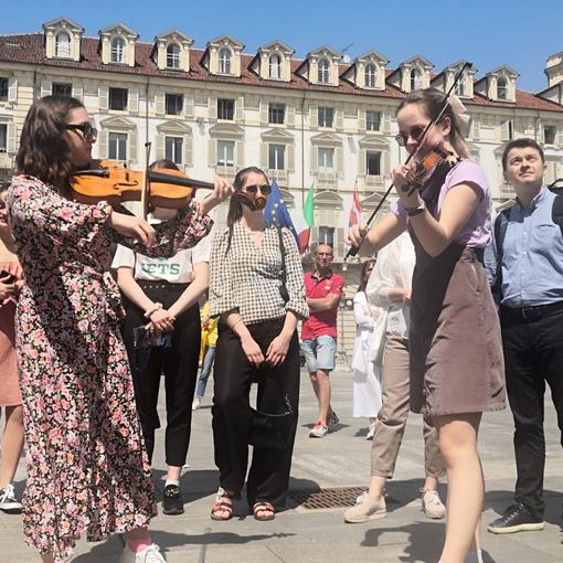 Youth Sinphony Orchestra in piazza Castello