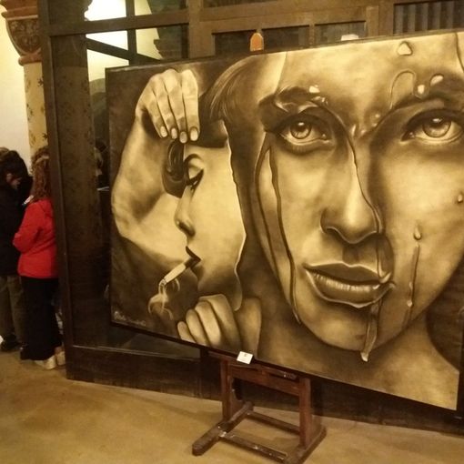 “A regola d’arte”: i giovani artisti del liceo “Passoni” espongono al Borgo Medievale [FOTO]