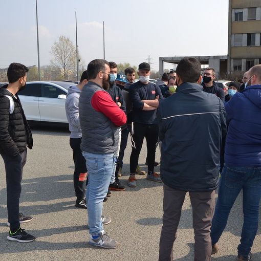 presidio dei lavoratori Af Logistics