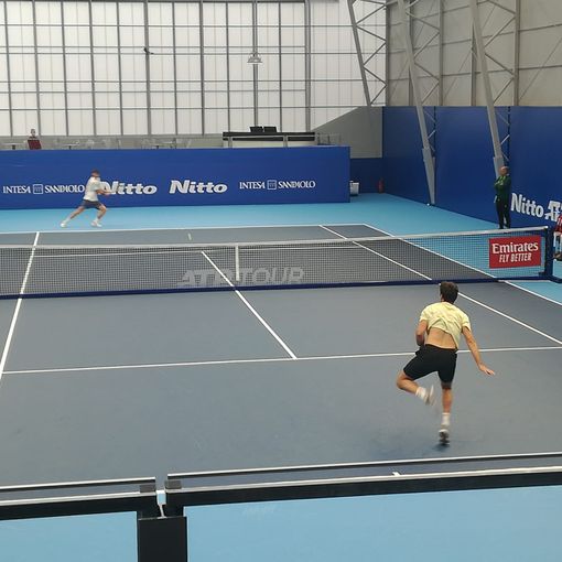 allenamenti allo sporting in vista delle Atp Finals