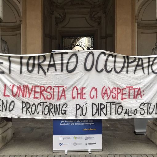 il rettorato occupato