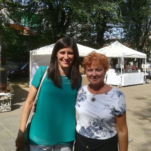Chiara Appendino in visita a Campidoglio