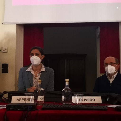 Appendino e Olivero seduti al tavolo