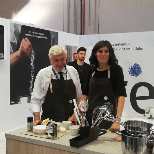 Lo chef Davide Scabin al Salone del Gusto e gli gnocchi alla bava con Appendino e Peveraro (FOTO e VIDEO)