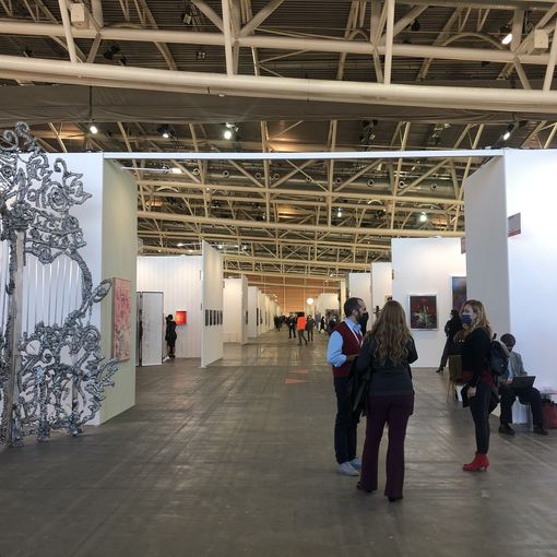 In foto, visitatori ad Artissima 2021