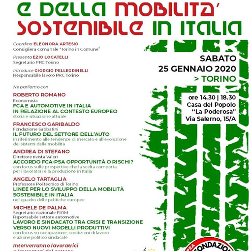 Incontro nazionale su automotive e mobilità sostenibile a Torino