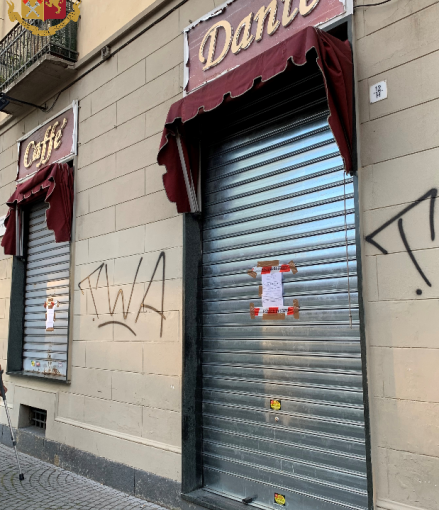 Non rispettato il distanziamento, chiuso 5 giorni un bar di corso Dante