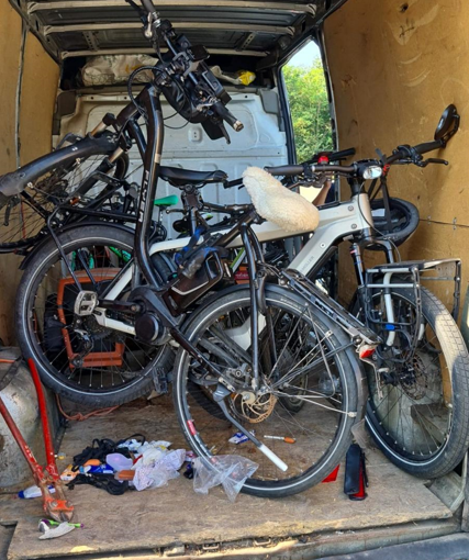 bici rubate in un fugone