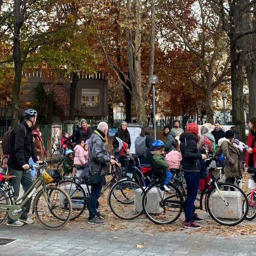 persone in bicicletta