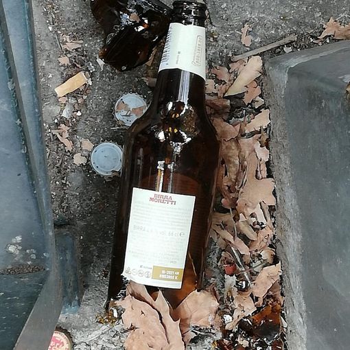 Richiamano un uomo che maltratta il suo cane, ma lui li aggredisce con spranga e bottiglia
