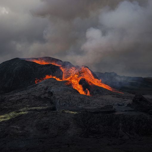 Eruption of the Fagradalsfjall volcano, Reykjanes peninsula. Iceland, 2021 Paolo Pellegrin/Magnum Photos