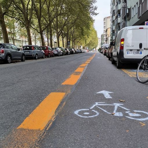 Disegnata una ciclabile in corso Novara: Fridays For Future torna a contestare Salvini sul nuovo Codice della Strada