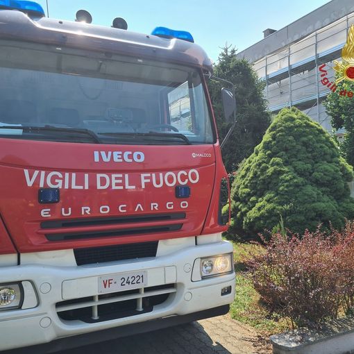 vigili del fuoco in azione