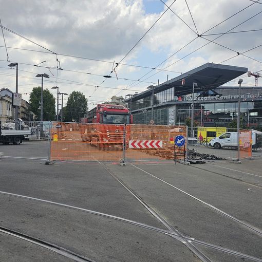 Al via il rinnovo dei binari di piazza della Repubblica: tram 3, 4 e 16 deviati