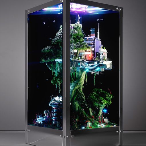 The tree of Knowledge: tra caos e armonia, l'opera digitale di Beeple alla Pinacoteca Angelli è un invito alla riflessione sulla tecnologia