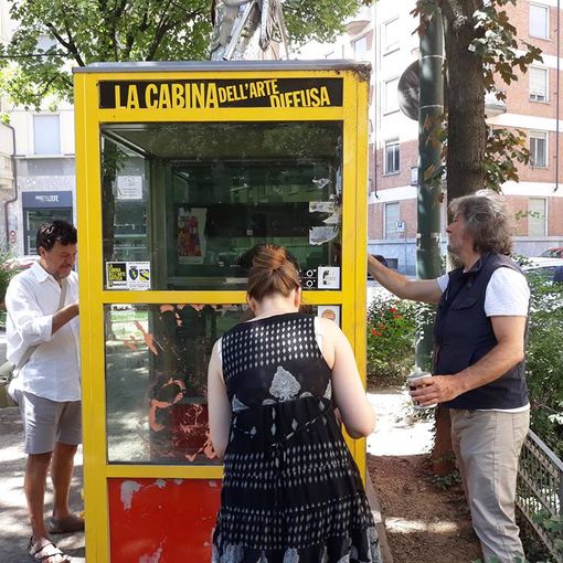 La Cabina dell'Arte Diffusa di Piazza Peyron ha ripreso l'attività artistica (FOTO)