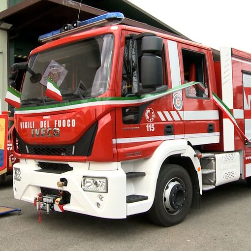nuova autopompa vigili del fuoco di Rivalta