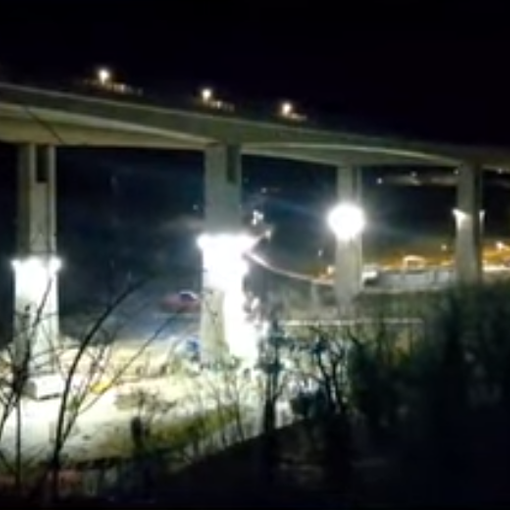 fuochi d'artificio contro cantiere Tav