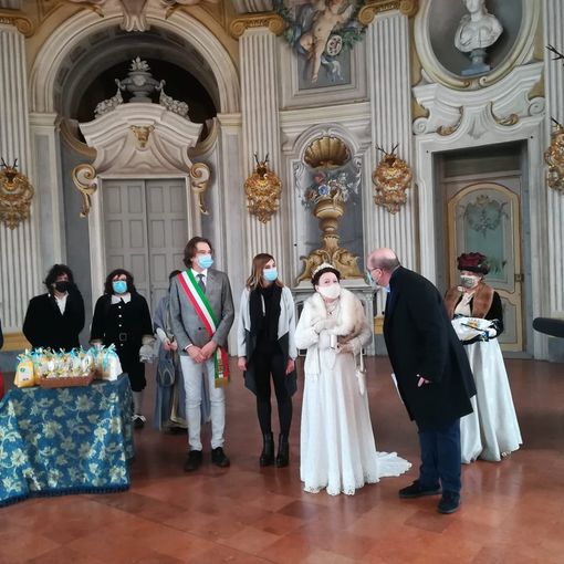 consegna simbolica delle chiavi della città a Monsù Panatè e Madama Farina